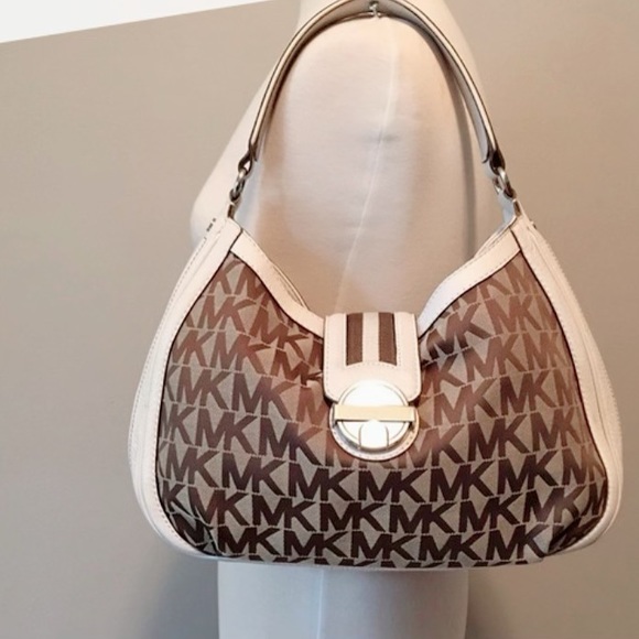 Michael Kors Signature Canvas & Leather Shoulder Bag - Picture 6 of 6